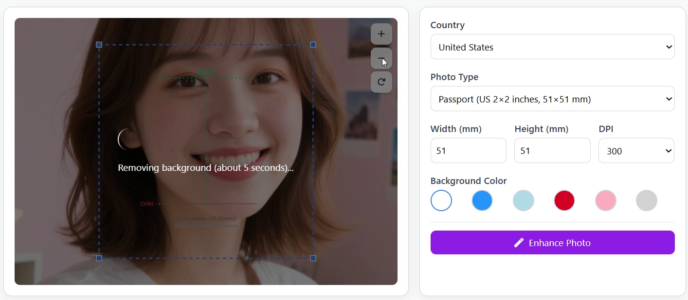 Auto background removal